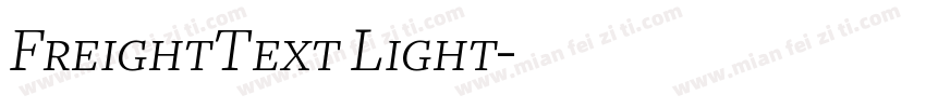 FreightText Light字体转换